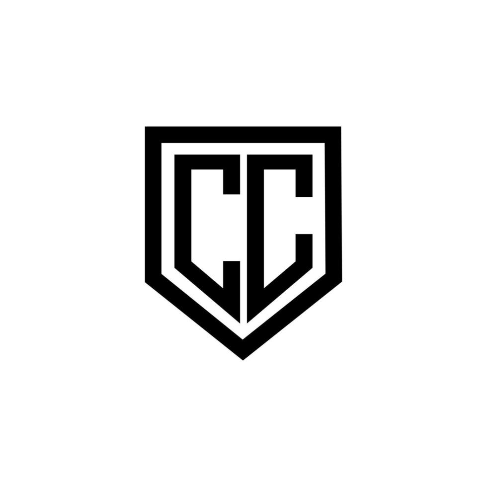 cc brev logotyp design med vit bakgrund i illustratör. vektor logotyp, kalligrafi mönster för logotyp, affisch, inbjudan, etc.