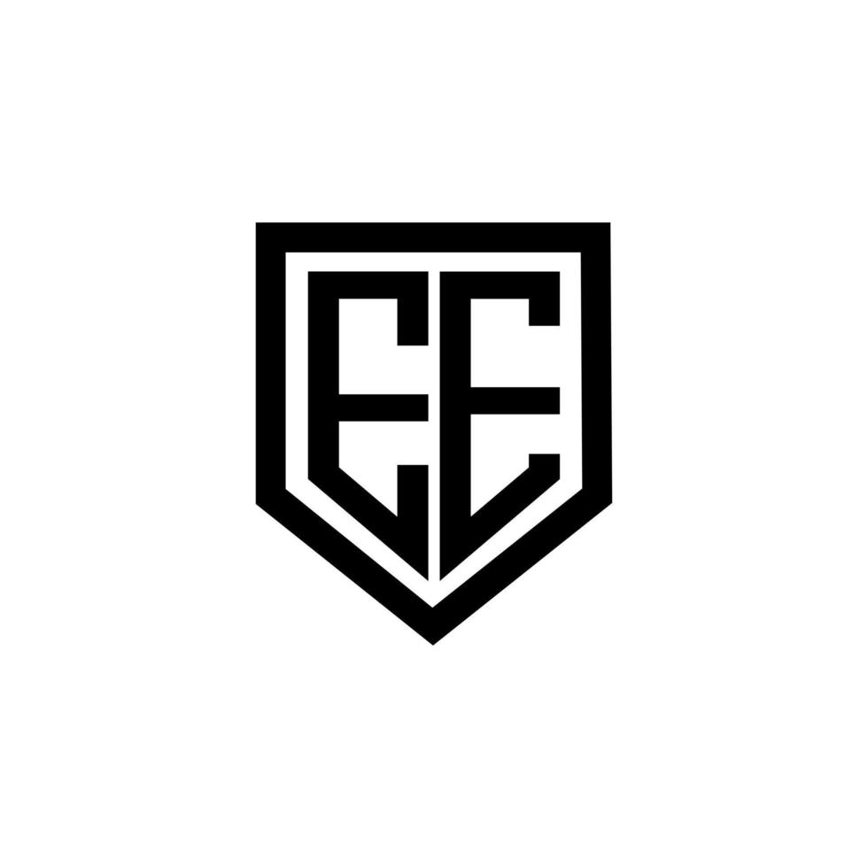 ee-Buchstaben-Logo-Design mit weißem Hintergrund in Illustrator. Vektorlogo, Kalligrafie-Designs für Logo, Poster, Einladung usw vektor