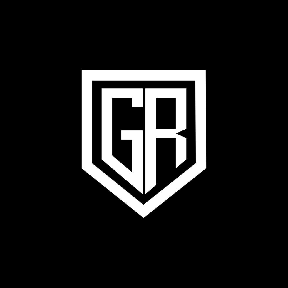 g-Brief-Logo-Design mit schwarzem Hintergrund im Illustrator. Vektorlogo, Kalligrafie-Designs für Logo, Poster, Einladung usw. vektor
