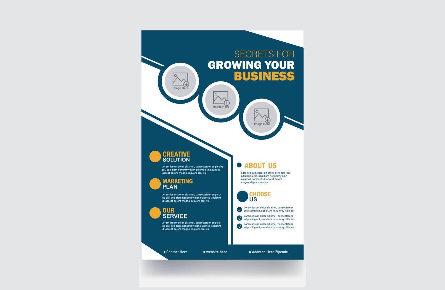 Corporate Flyer Marketing Business Cover Design Layout Hintergrund Broschüre Design, Cover modernes Layout Social Media Post Design Template vektor