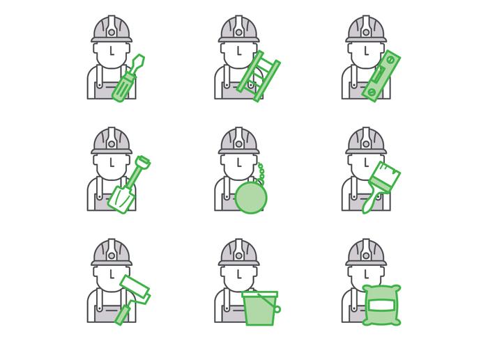 Gratis Bricklayer Vector