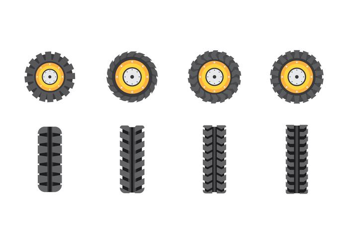 Fri traktor däckvektorer vektor