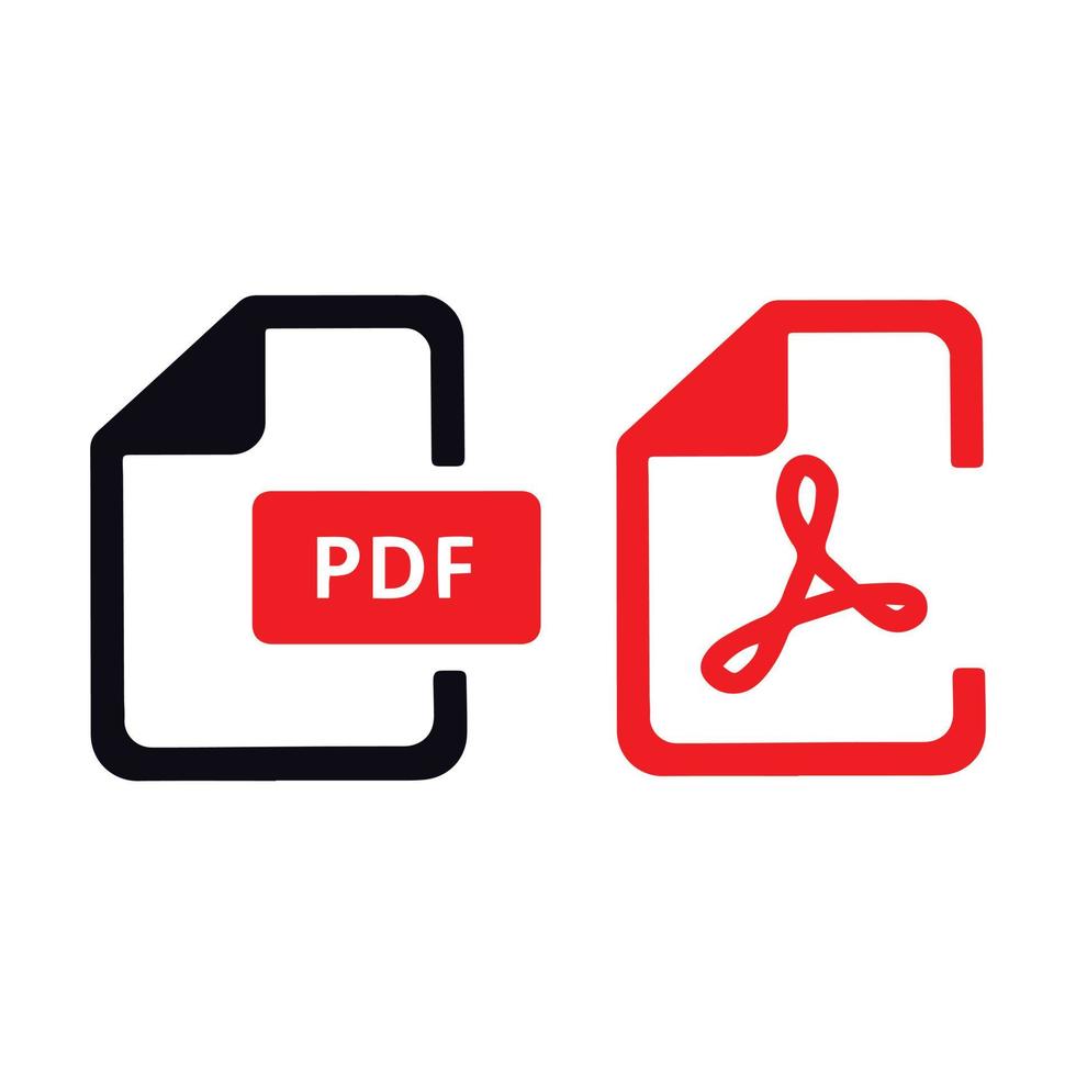 pdf-Icon-Vektor-Design vektor