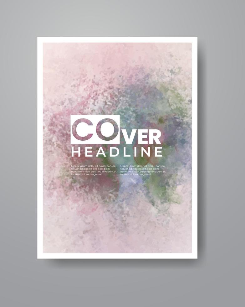 Karten mit Aquarellhintergrund. design für ihr cover, datum, postkarte, banner, logo. vektor