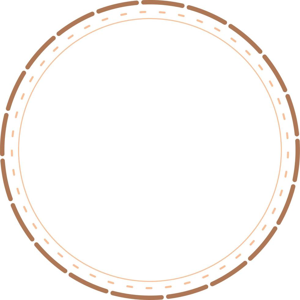 Kreisrandrahmen isoliert auf weißem Hintergrund. trendiges Gestaltungselement für Rahmen, Logo, Verdunkelungstätowierung, Symbol, Netz, Drucke, Plakate, Vorlagen, Muster und abstrakten Hintergrund vektor