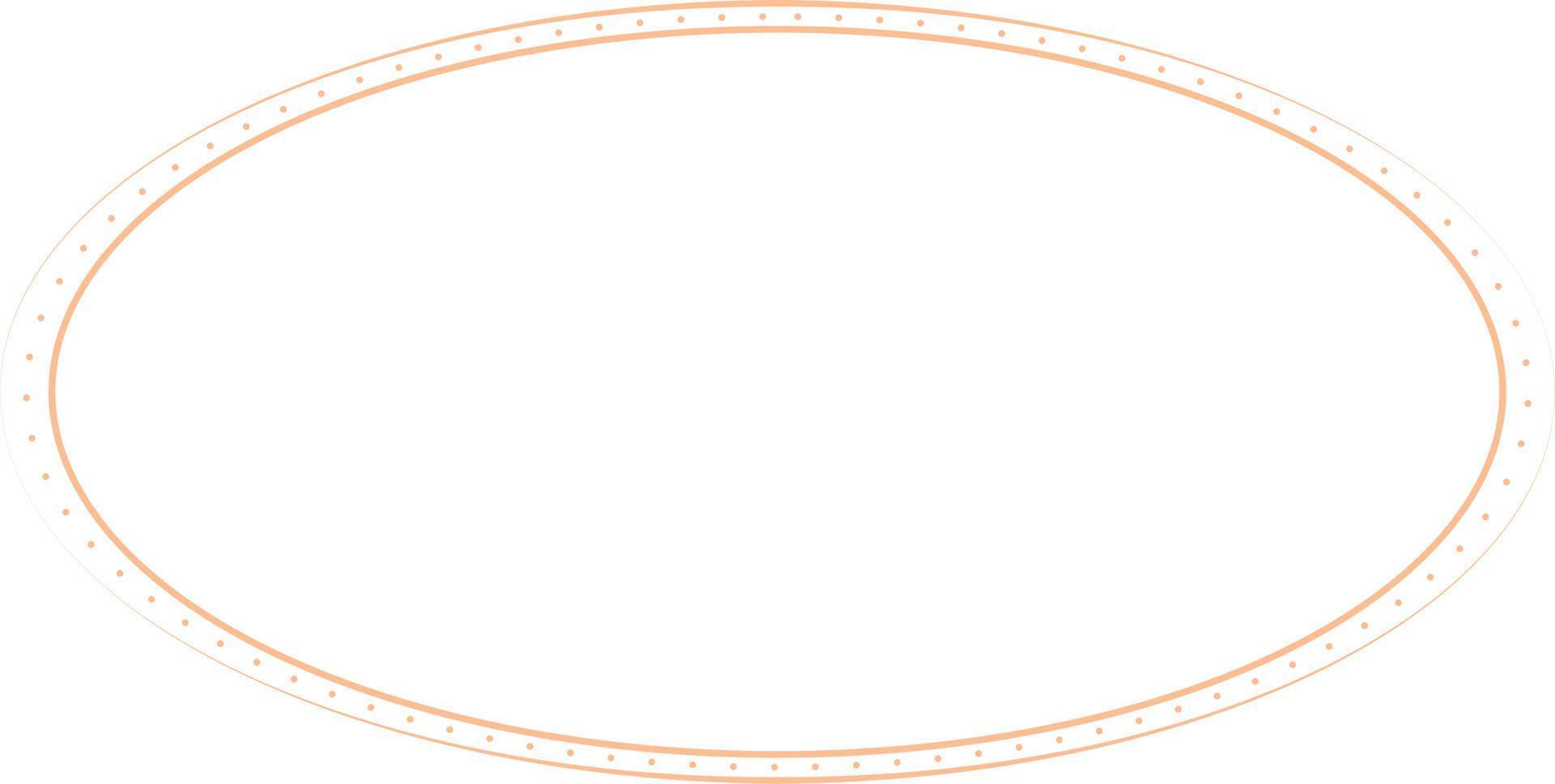 ovale Rahmen auf weißem Hintergrund. trendiges Gestaltungselement für Rahmen, Logo, Verdunkelungstätowierung, Symbol, Netz, Drucke, Plakate, Vorlagen, Muster und abstrakten Hintergrund vektor