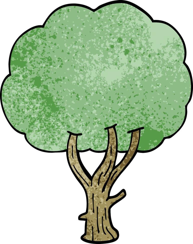 Cartoon-Doodle blühender Baum vektor