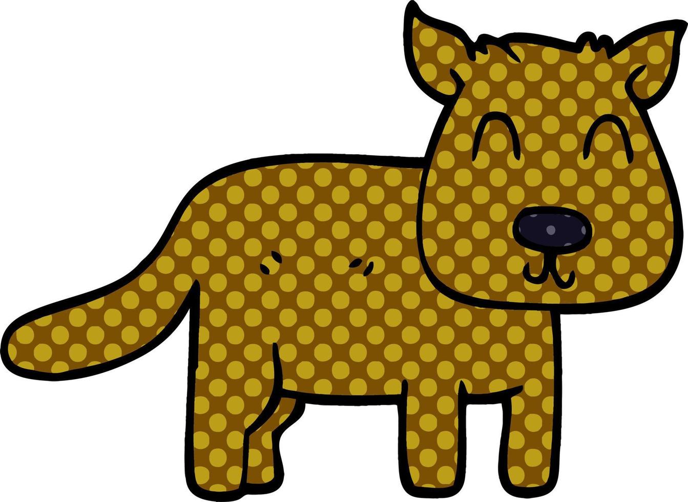 Cartoon-Doodle ruhiger Hund vektor