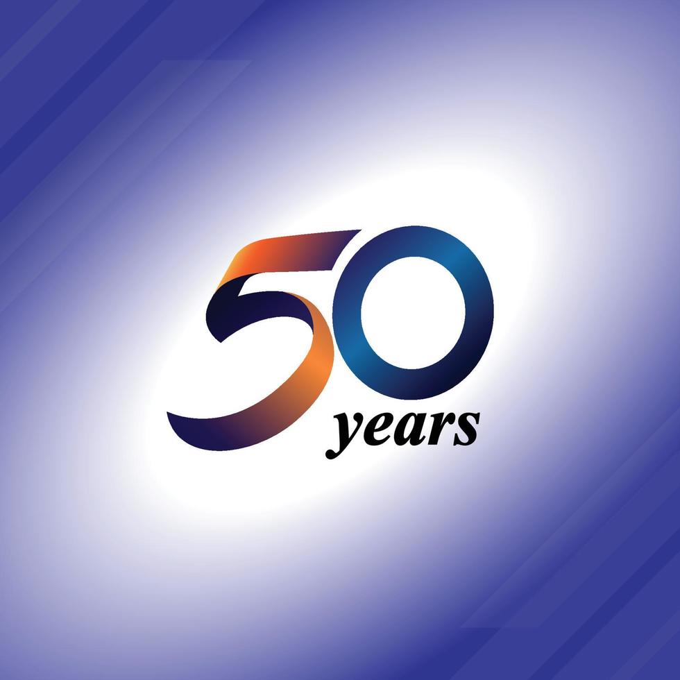 50 årsdag logotyp vektor