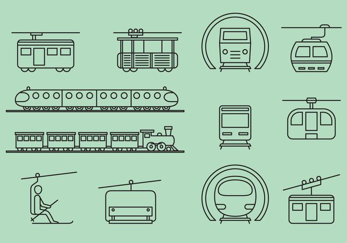 Schienen- und Kabeltransporte vektor