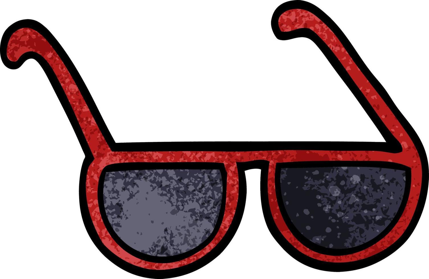 Cartoon-Doodle-Sonnenbrille vektor