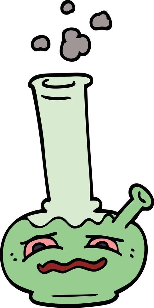 Cartoon-Doodle-Bong vektor