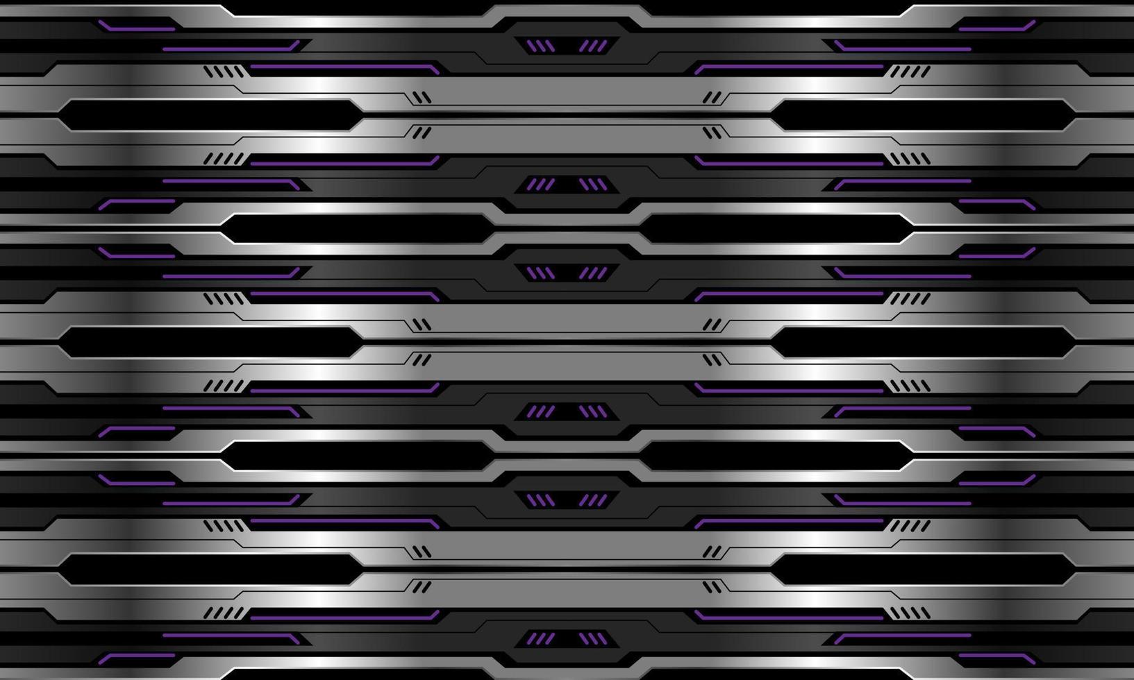 abstrakt vektor teknologi trogen metallisk cyber lila ljus kraft svart geometrisk design sömlös mönster bakgrund