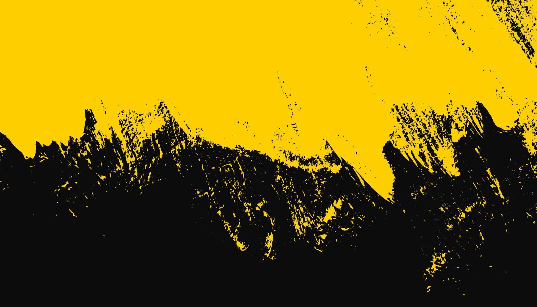 grunge svart och gul ångest textur vektor