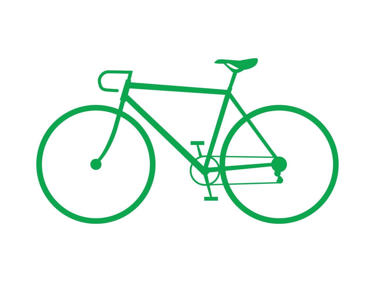 cykel ikon på isolerat bakgrund vektor