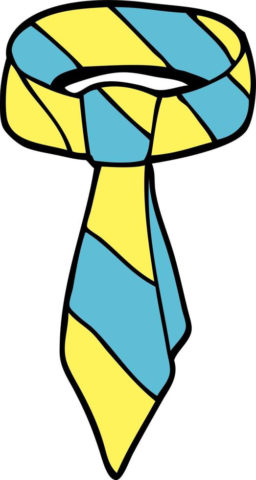 Cartoon-Doodle-Krawatte vektor
