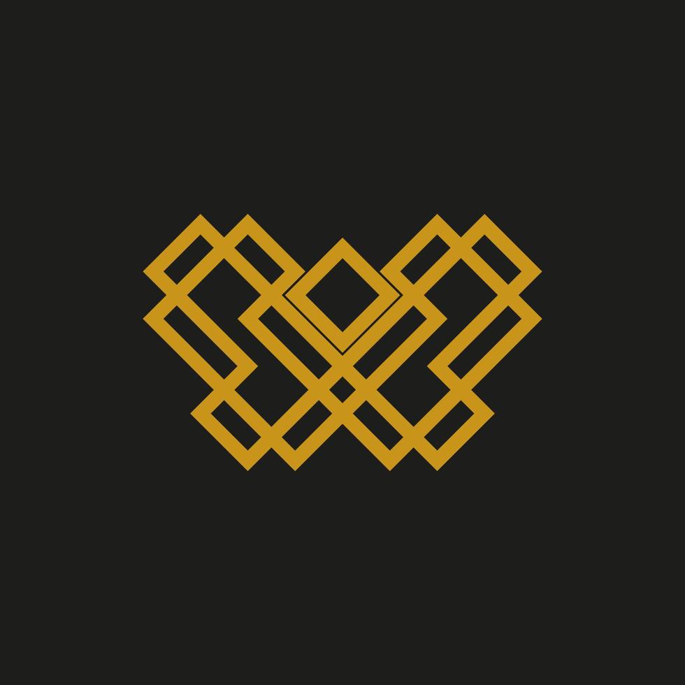 modern geometrisk logotyp design vektor