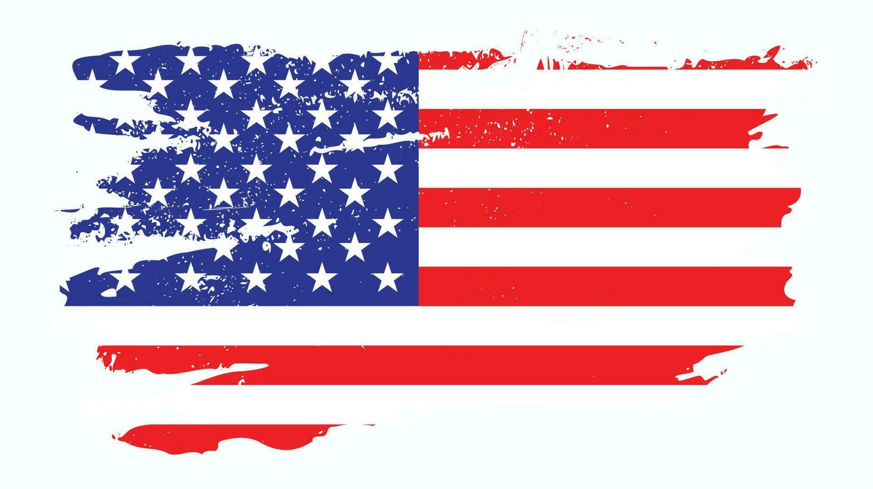 grunge stil färgrik amerikan flagga design vektor