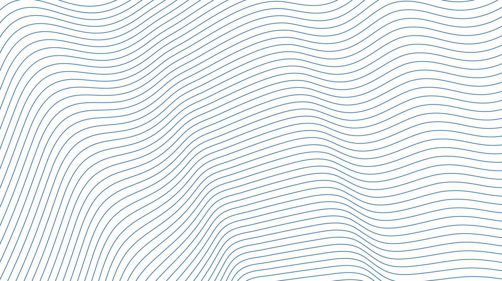 abstrakt vågig bakgrund. tunn linje på vit. minimal runda rader abstrakt trogen tech bakgrund. vektor digital konst baner design