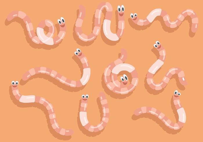 Gratis Earthworm Ikoner Vector