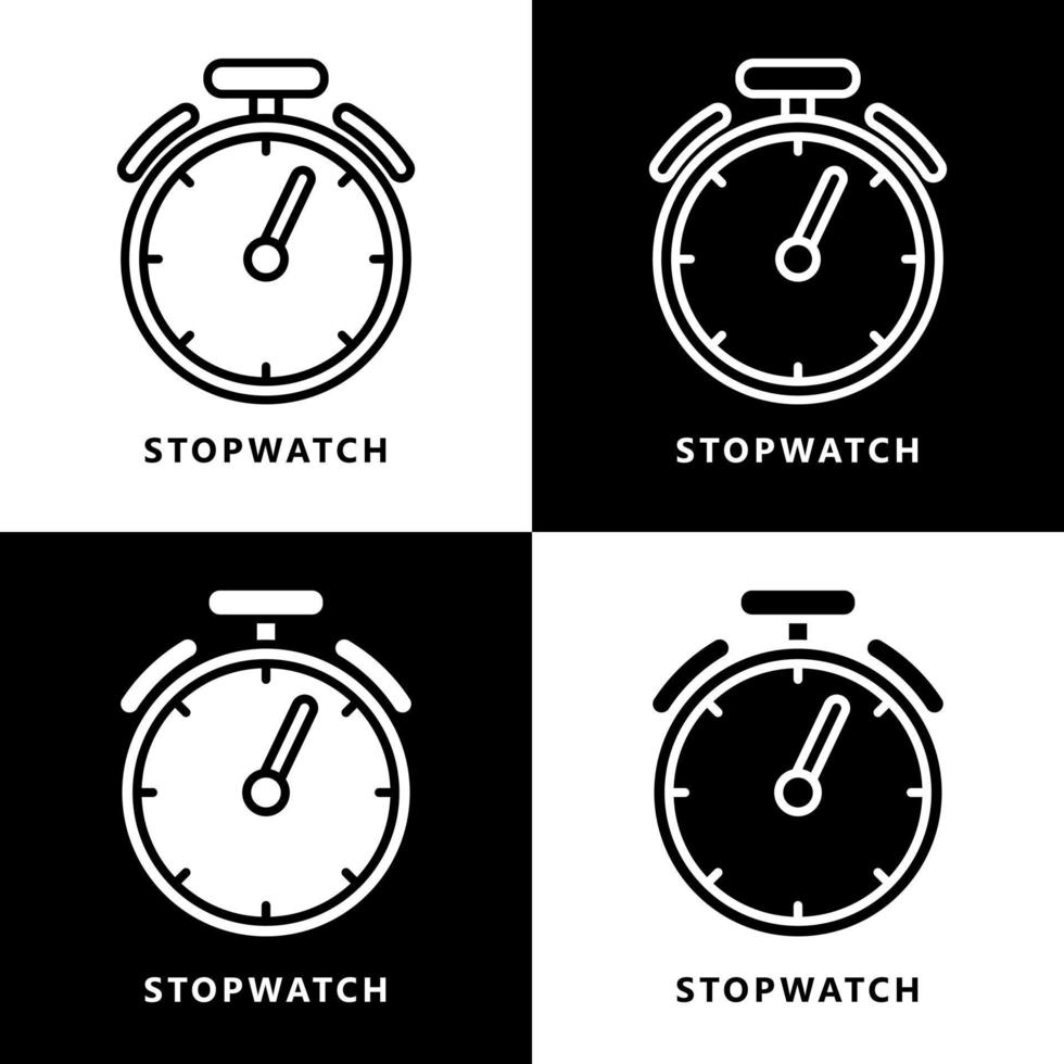 stoppur ikon tecknad serie. timer symbol vektor logotyp