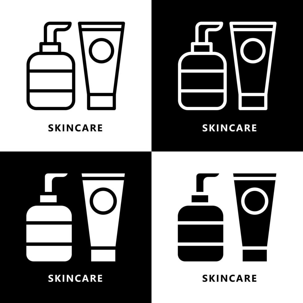 hudvård och kosmetisk ikon tecknad serie. tvål flaska symbol vektor logotyp