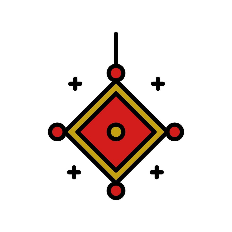 Laterne-Symbol-Symbol-Illustration. dekorativer logovektor der mondneujahrsverzierung vektor