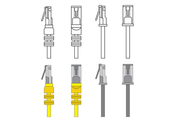 Set von RJ45 Vektor