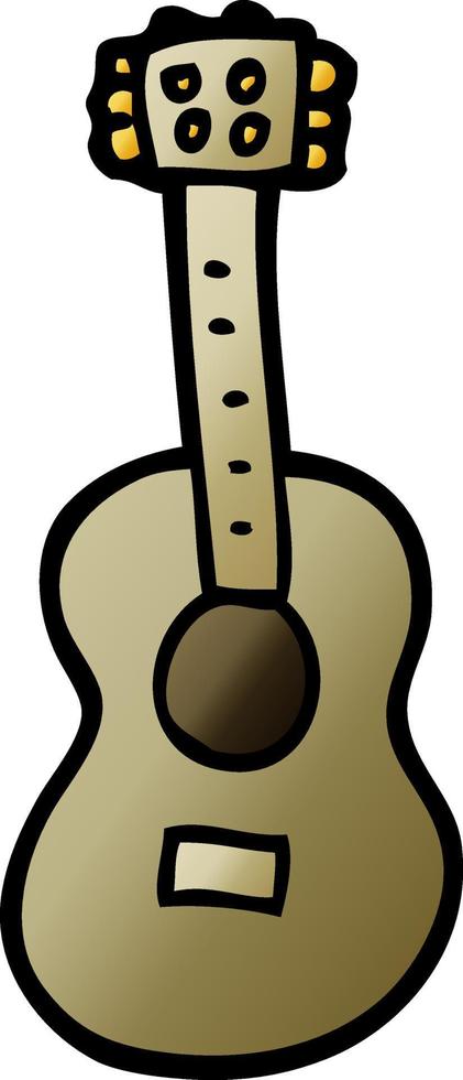 Cartoon-Doodle-Gitarre vektor