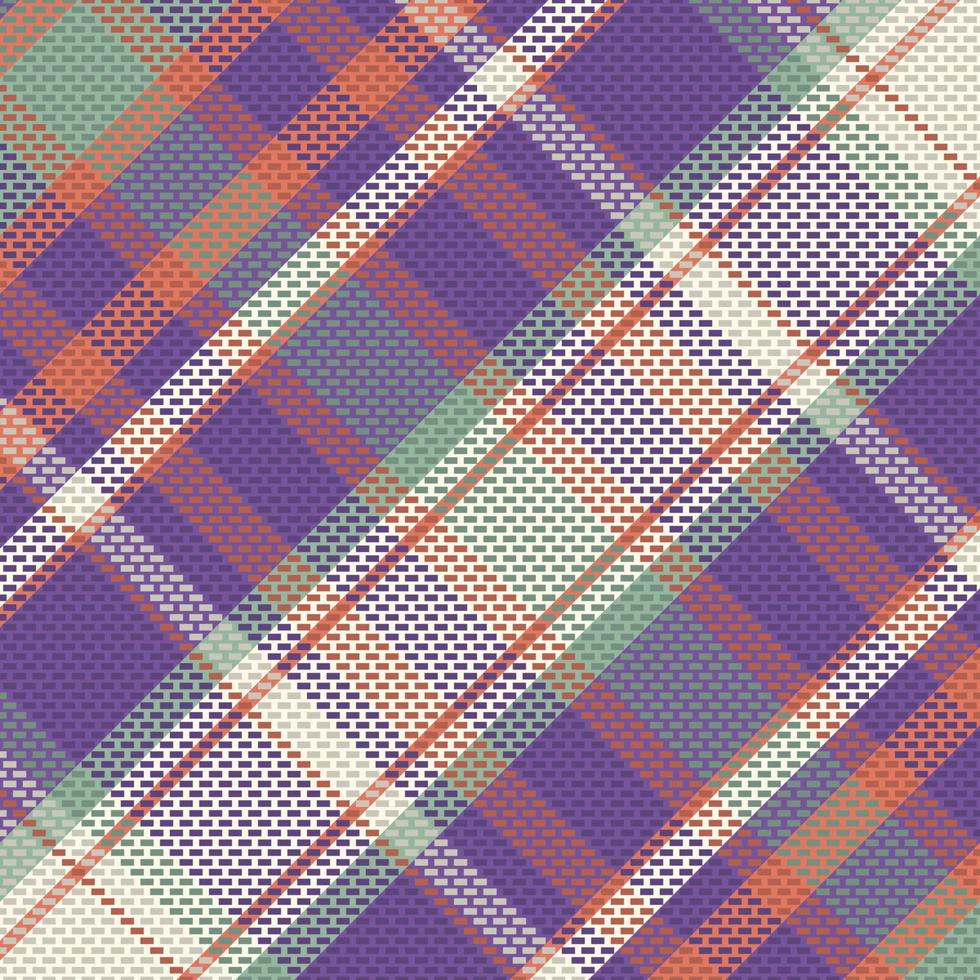 Tartan oder kariertes Vintage-Farbmuster. vektor