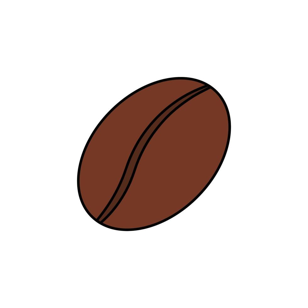 Kaffeebohne-Vektor für Website-Symbol-Icon-Präsentation vektor