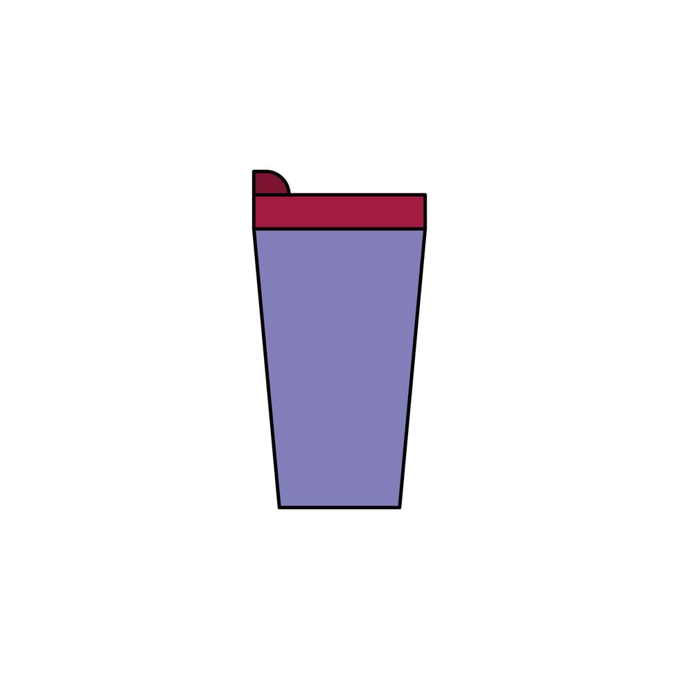 Kaffee-Tumbler-Vektor für Website-Symbol-Icon-Präsentation vektor