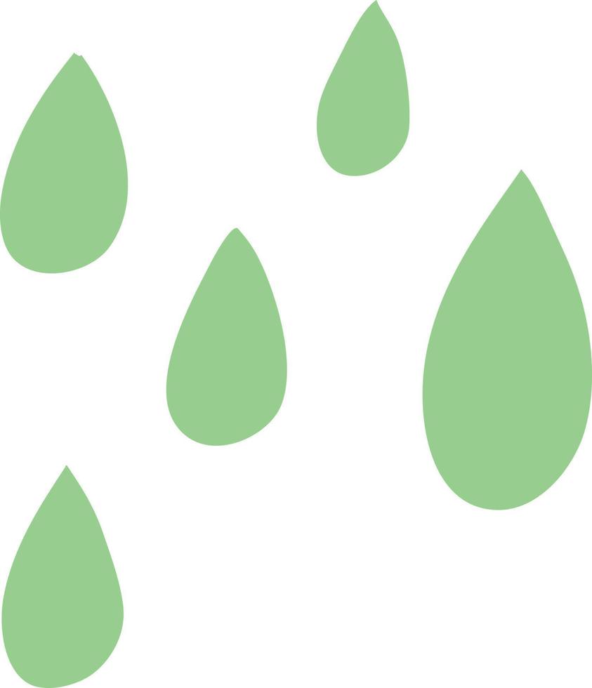 tecknad serie klotter grön måla droppar vektor