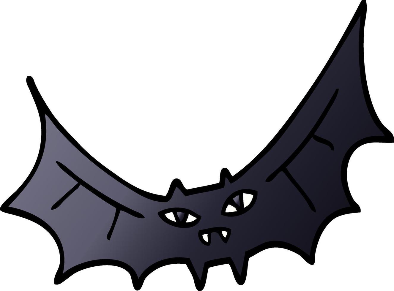 tecknad doodle bat vektor
