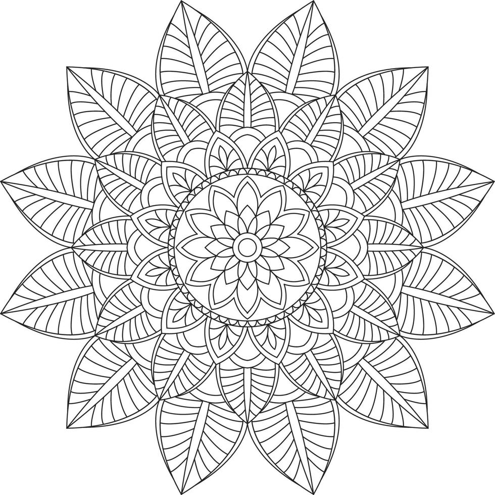 kreativ mandala design vektor