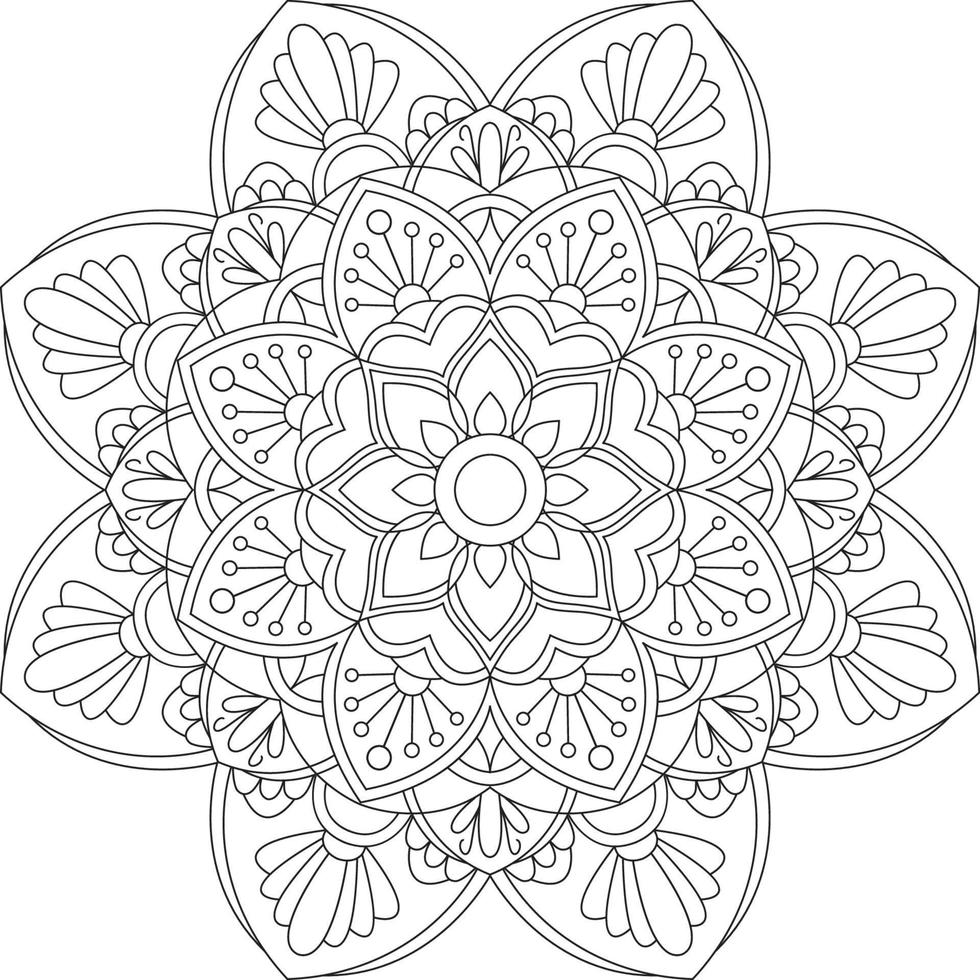 kreativ mandala design vektor