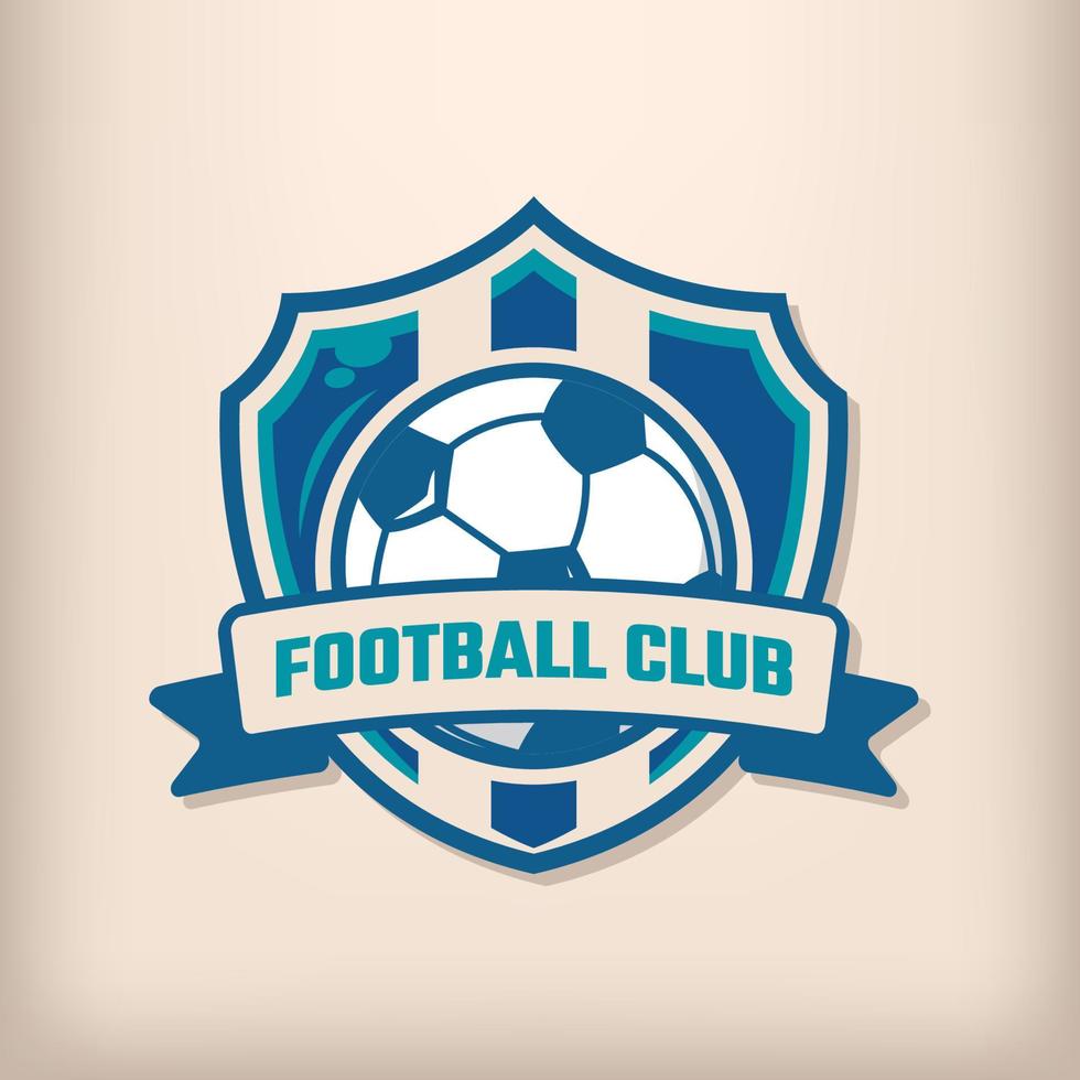 elegant fotboll team och konkurrens logotyp vektor