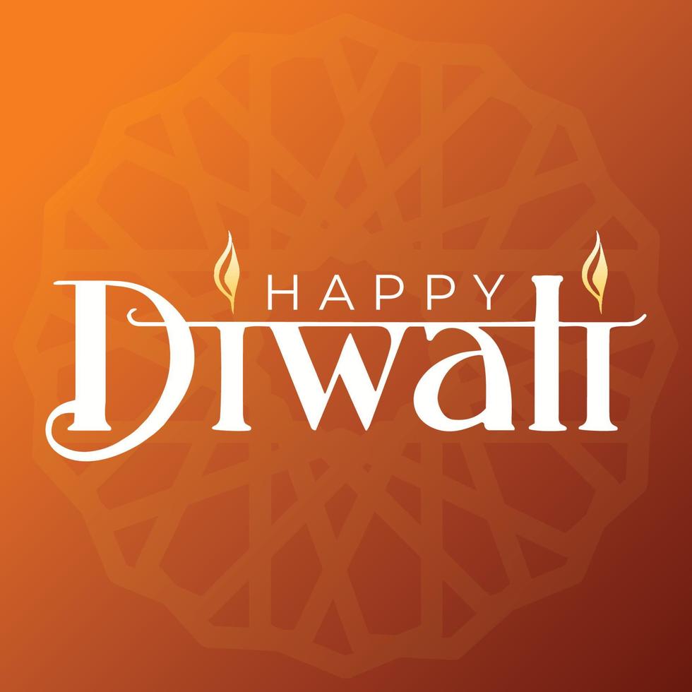 Lycklig diwali indisk festival social media mall vektor