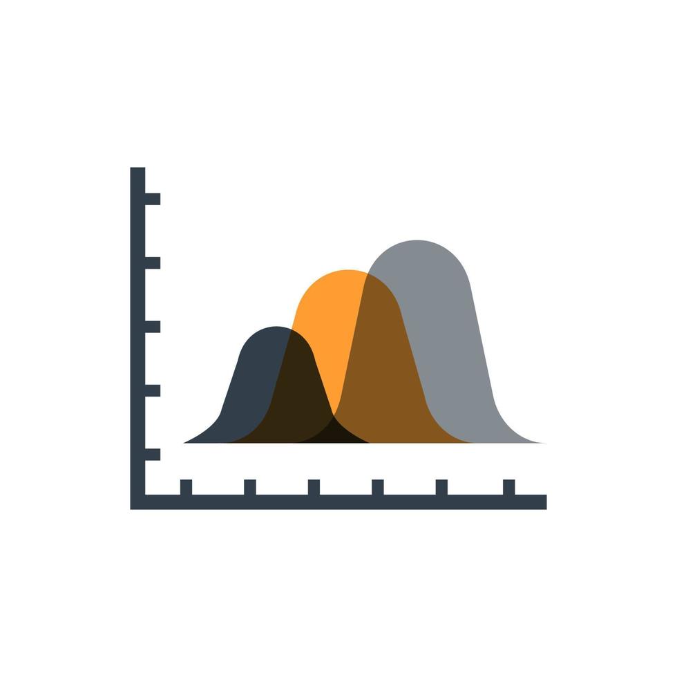 Diagrammsymbol, Vektor und Illustration.