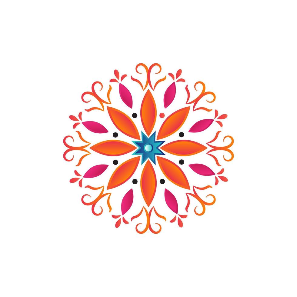 bunte Mandalas für Malbuch. dekorative runde Ornamente. ungewöhnliche Blütenform. orientalischer Vektor, Muster. Vektor handgezeichnetes Doodle-Mandala mit Herzen. ethnisches mandala mit bunter verzierung