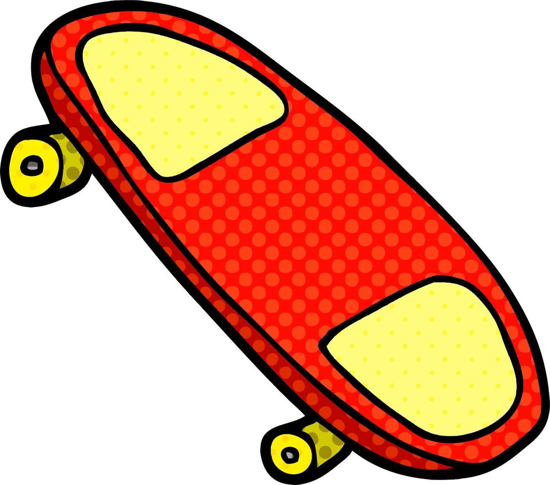 tecknad serie klotter skateboard vektor
