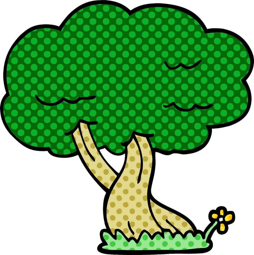 Cartoon-Doodle-Baum vektor