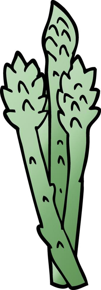 Cartoon-Doodle Spargelpflanze vektor