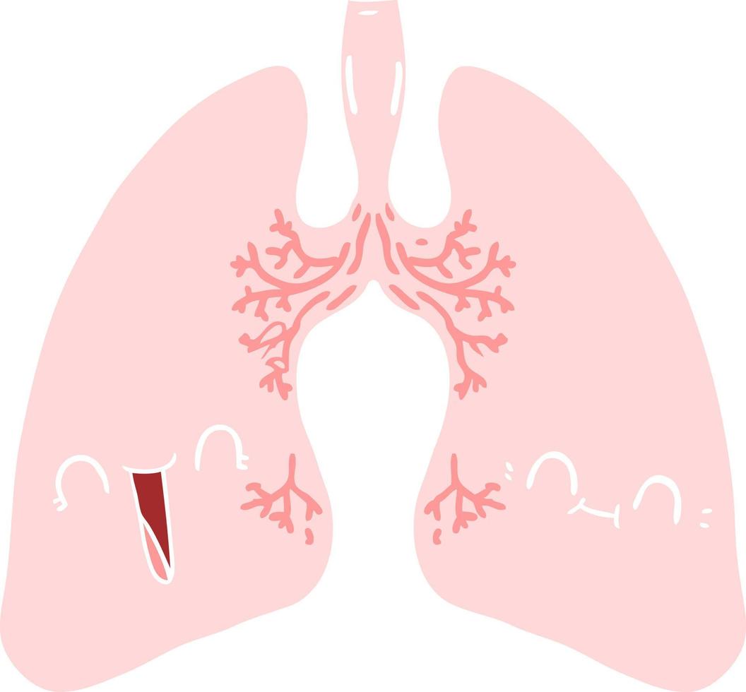 Cartoon-Lunge im flachen Farbstil vektor