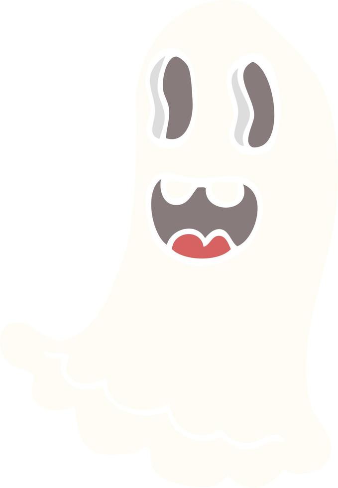 tecknad doodle spöklika spöke vektor