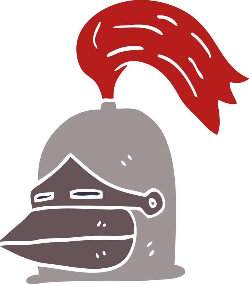 Cartoon-Doodle-Ritterhelm vektor