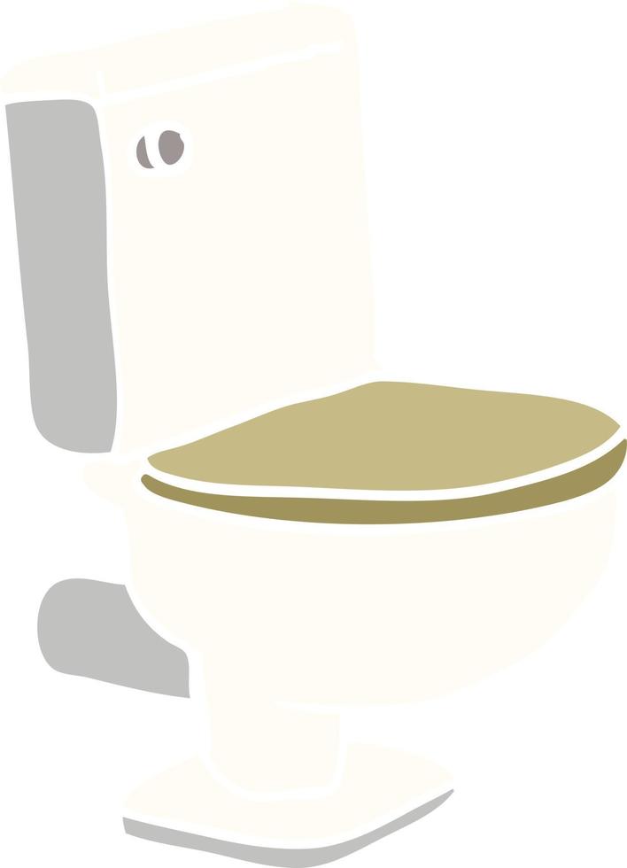 tecknad serie klotter stängd toalett vektor