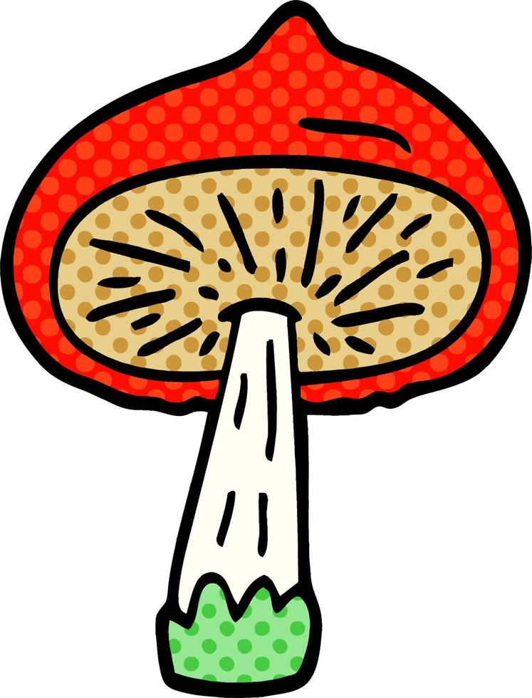 tecknad doodle svamp vektor