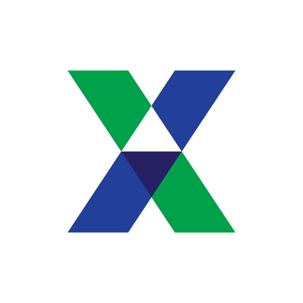 brev x logotyp design mall vektor