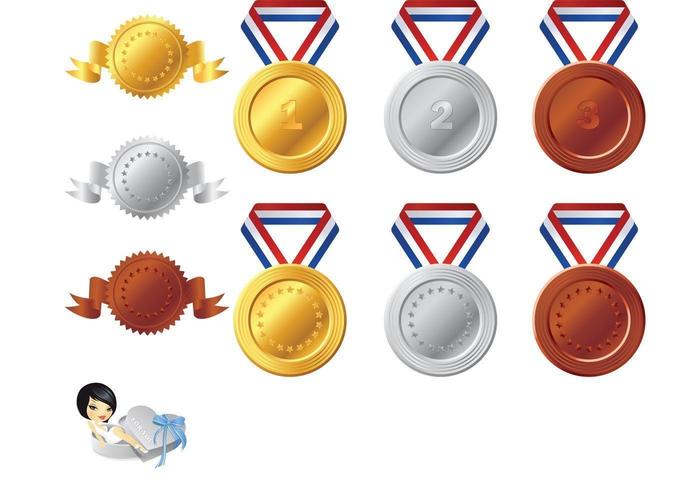 Medalj Vector Elements Pack